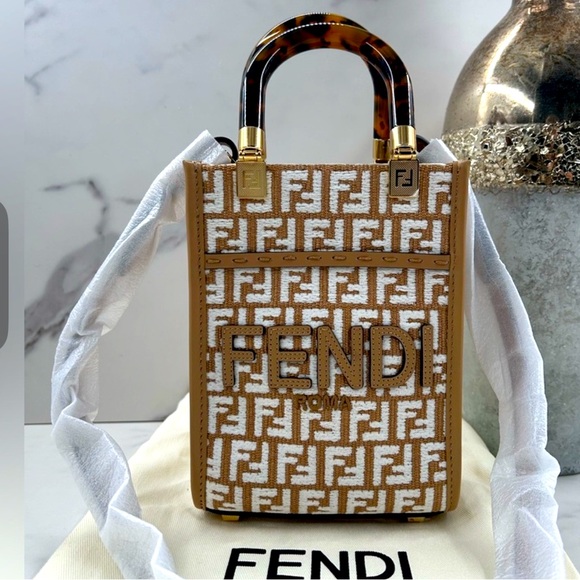 Fendi Handbags - Fendi Sunshine Mini Shopper Tote NWT RARE SOLD OUT CURRENT
